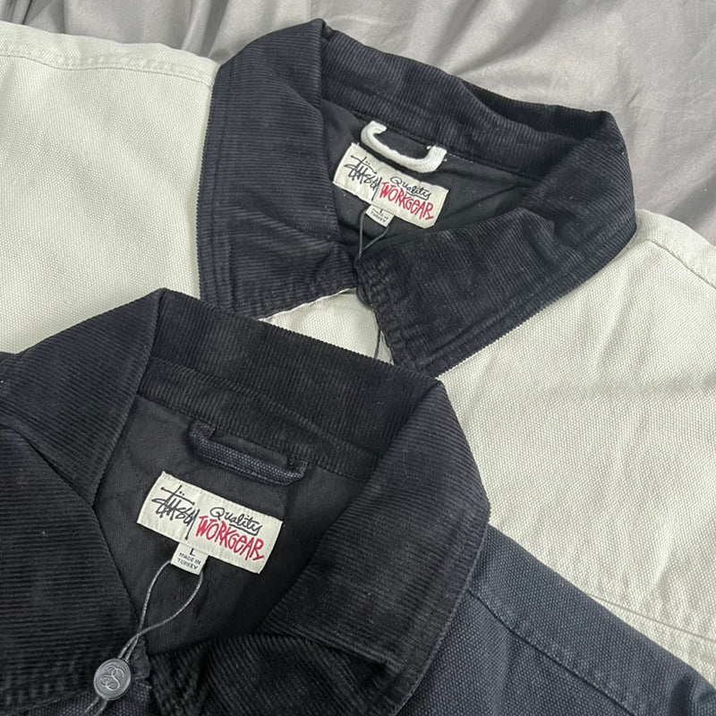 Stussy Washed Jacket White