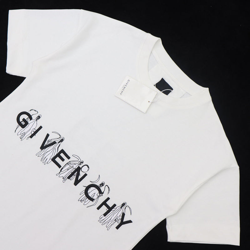 GIVENCHY X Josh Smith Reaper's Print Graphic Tee White
