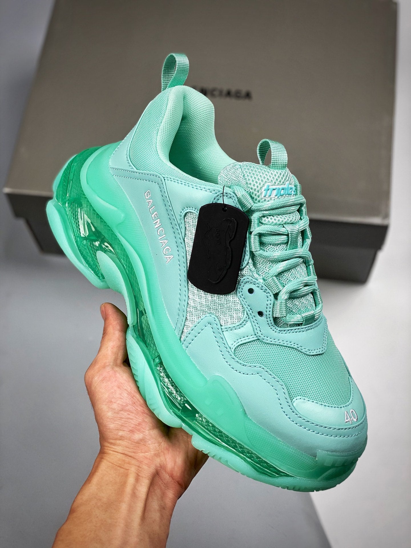 Balenciaga Triple S Sneaker 'Clear Sole - Mint'