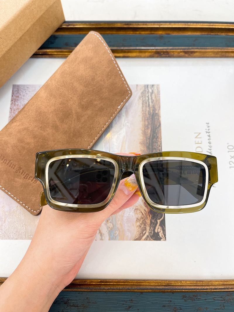 Palm Angels Raymond Sunglasses Green