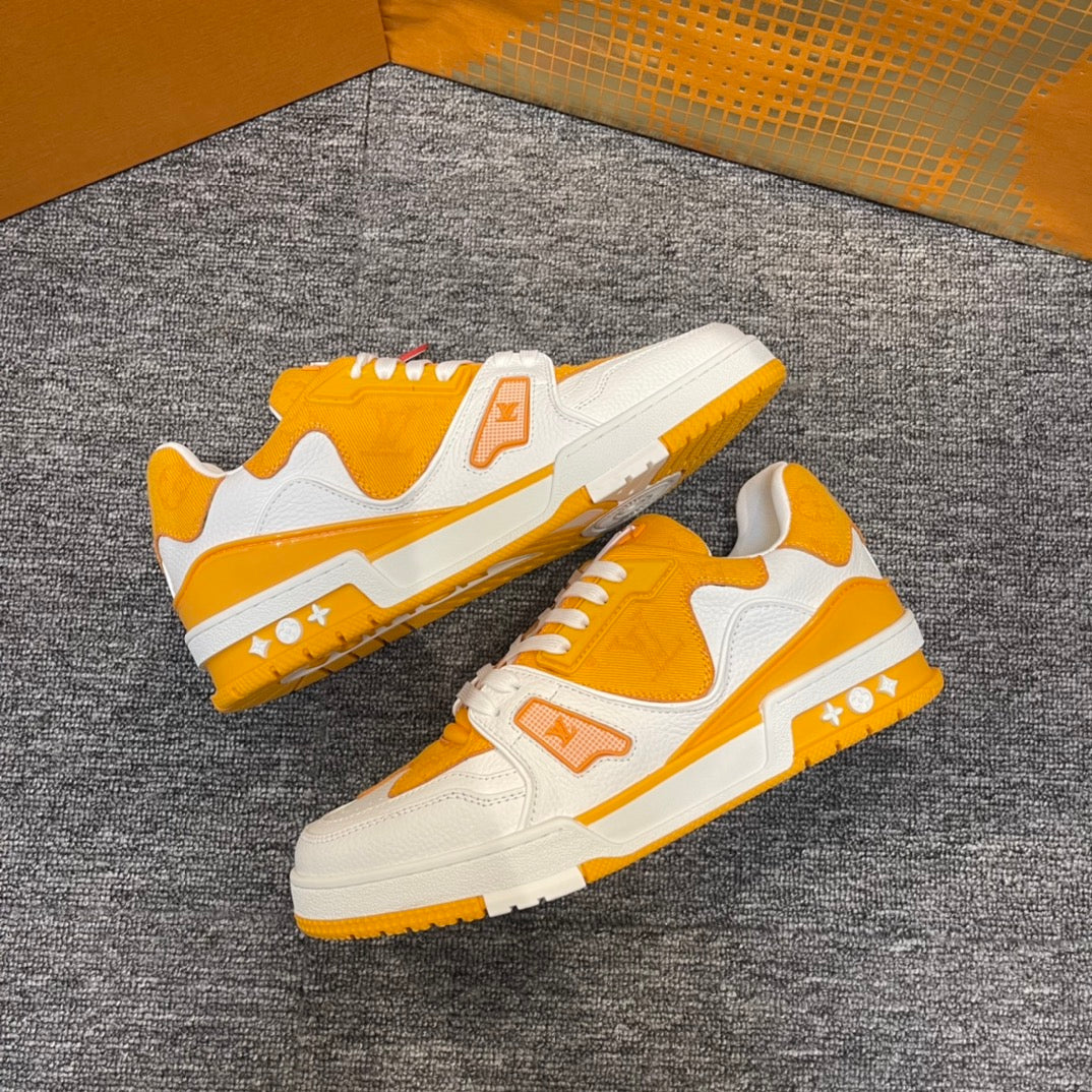 Louis Vuitton LV Made Trainer Monogram Denim White Yellow