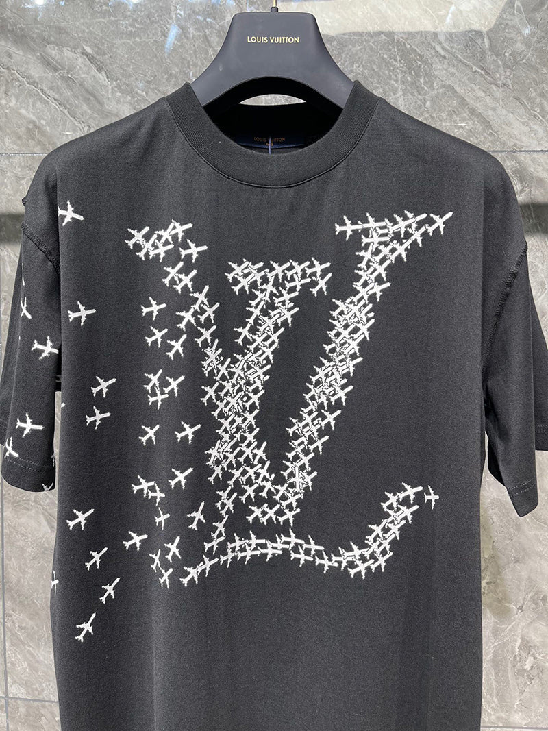 Louis Vuitton LV Planes Printed T-Shirt Black