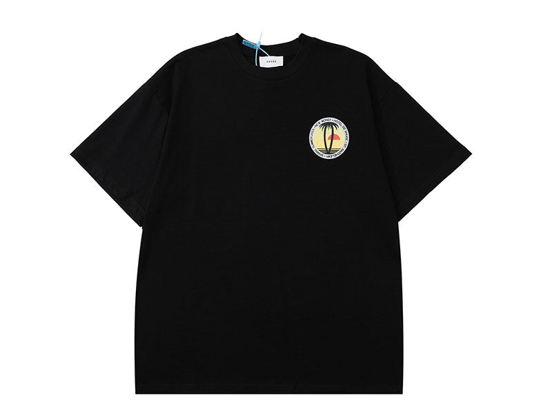 Rhude Twin Palms Tee Black