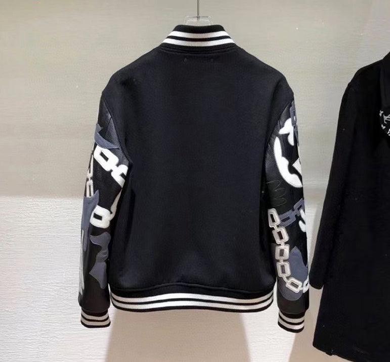 Louis Vuitton Chains Camo Varsity Jacket