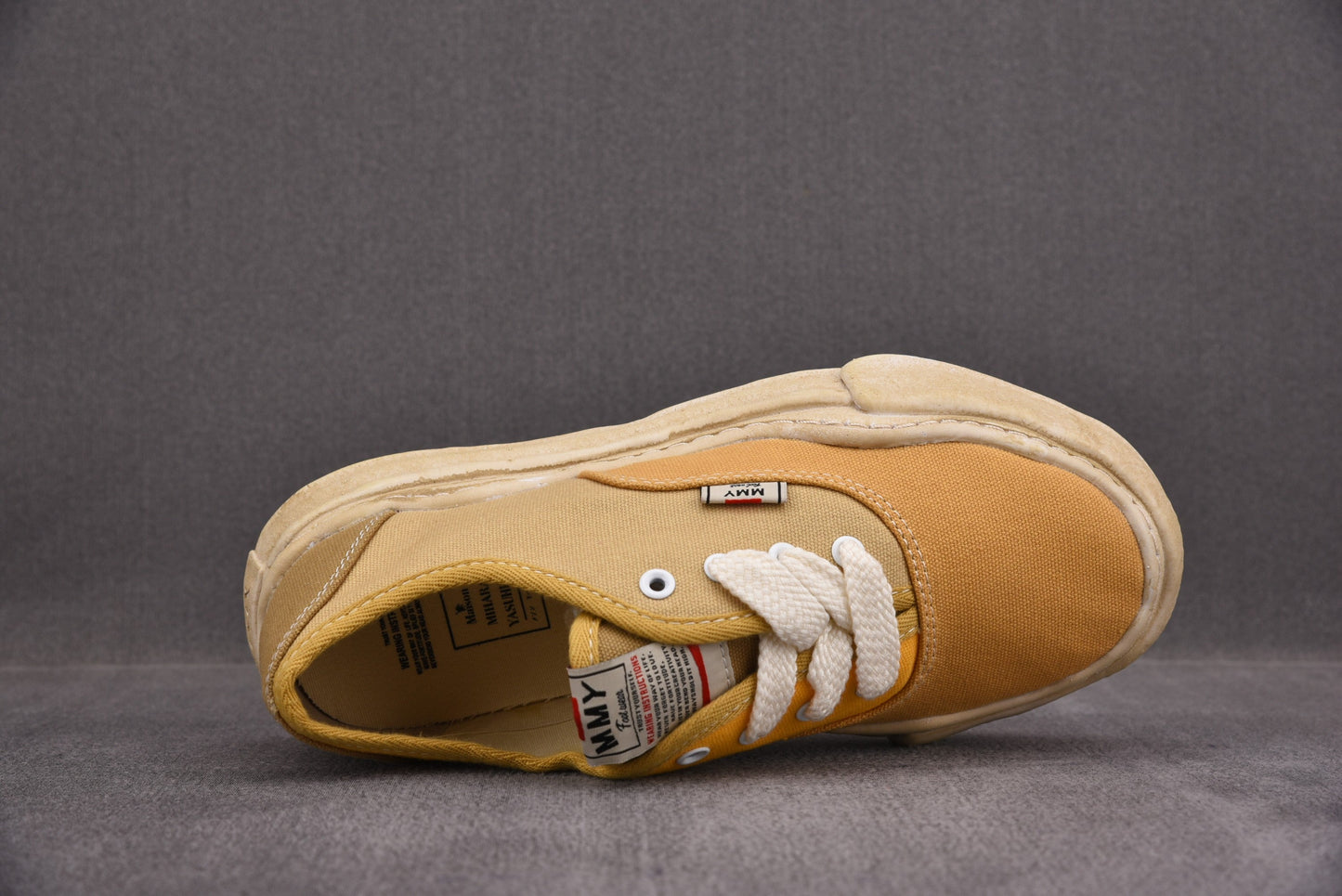 Maison Mihara Yasuiro Baker OD OG Sole Canvas Low Yellow
