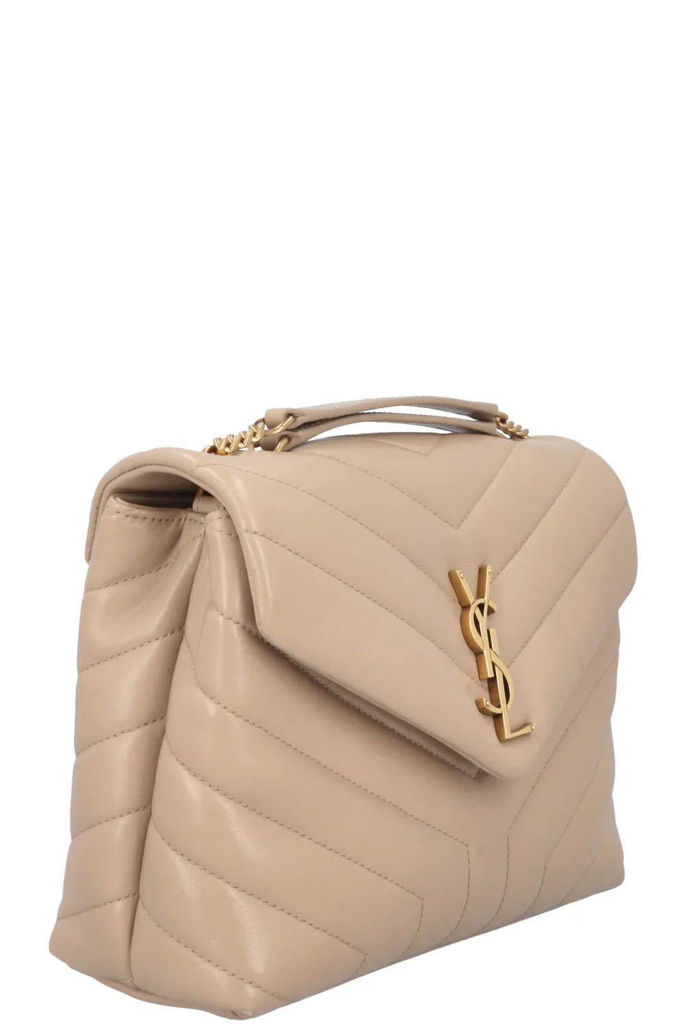 Saint Laurent Loulou Large YSL Shoulder Bag in Quilted Leather