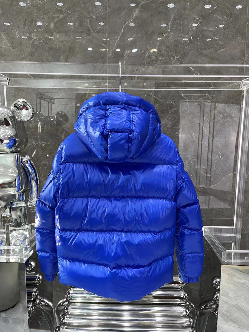 Moncler Ecrins Blue Nylon Down Jacket