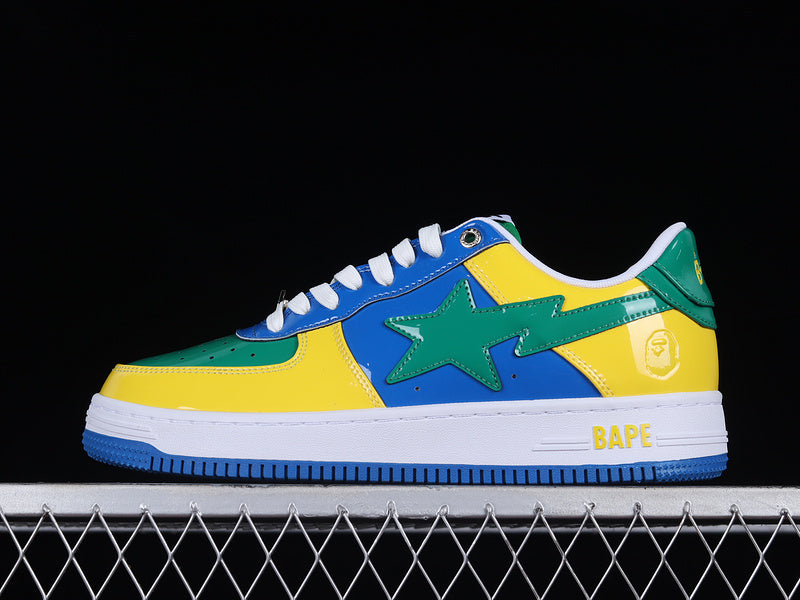 A Bathing Ape Bape Sta FS-001 Low 'Yellow Blue Green'