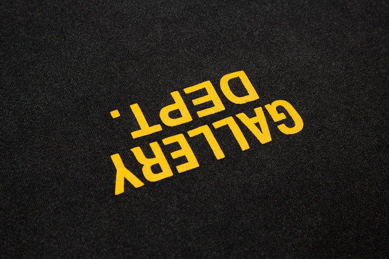 Gallery Dept Black Yellow Upside Down Logo Tee