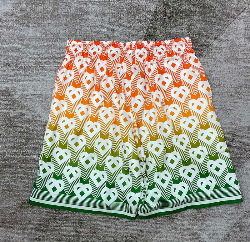 CASABLANCA Gradient Heart Monogram Sport Silk Short
