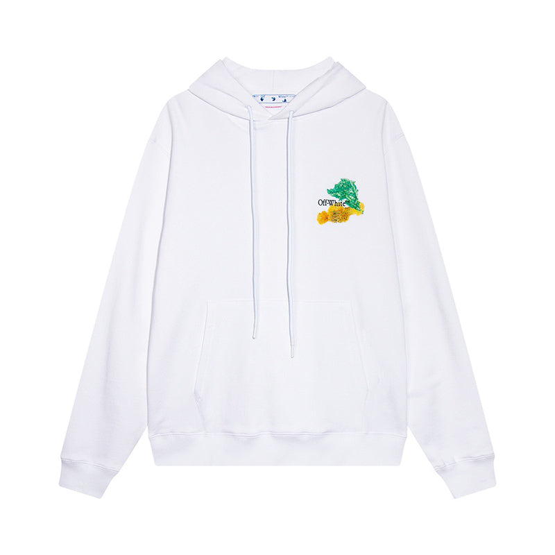 Off-White Brush Arrow Hoodie White