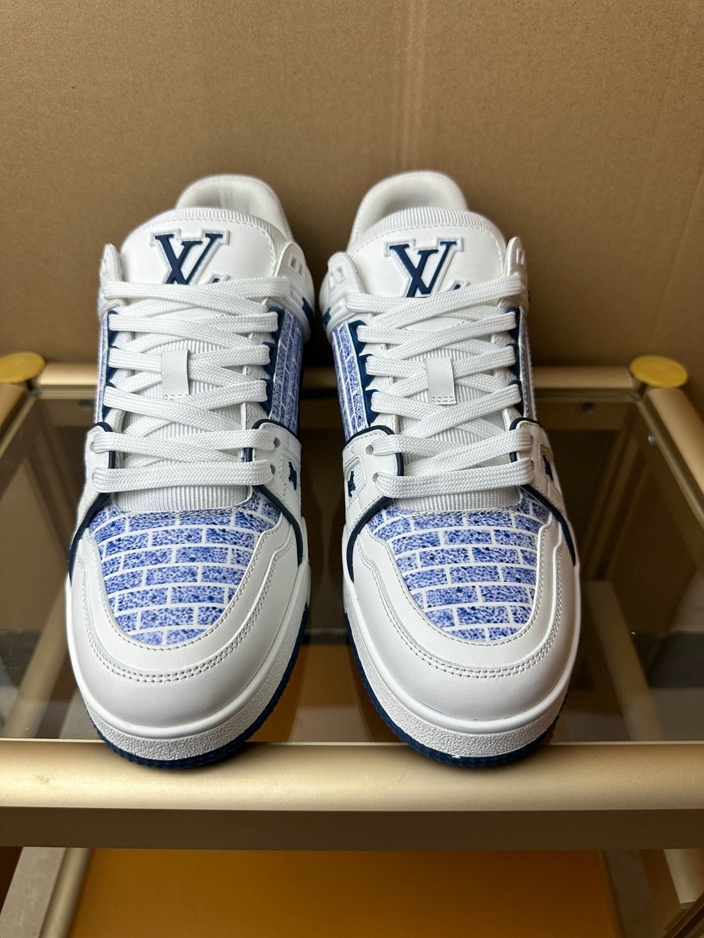 Louis Vuitton LV Trainer Lady Pink White Blue