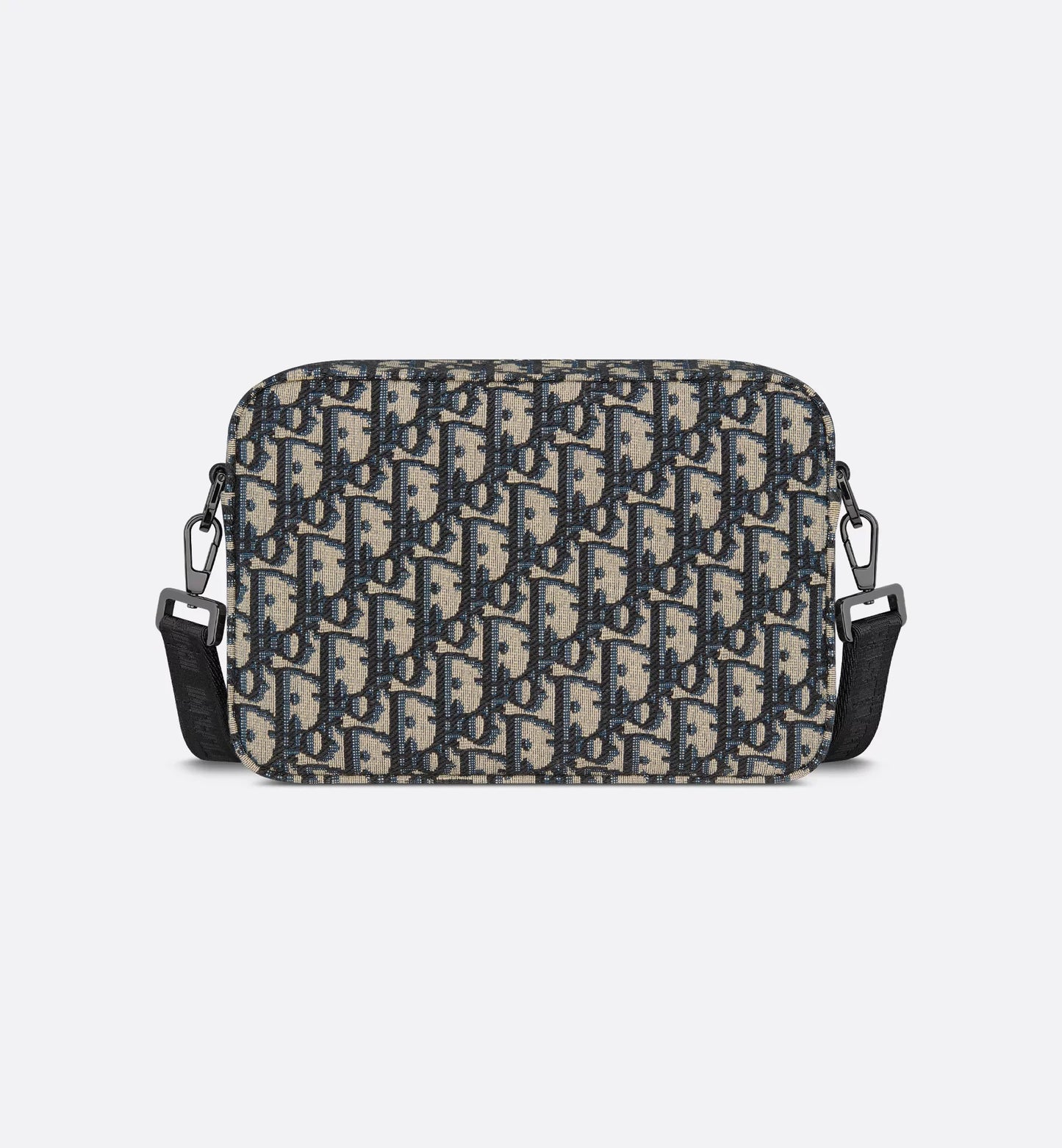 Dior Safari Bag with shoulder strap beige and black jacquard