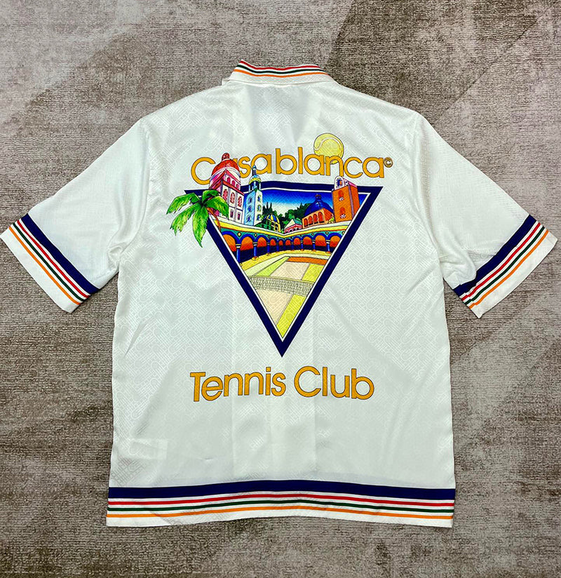 CASABLANCA Tennis Club IconSilk Shirt