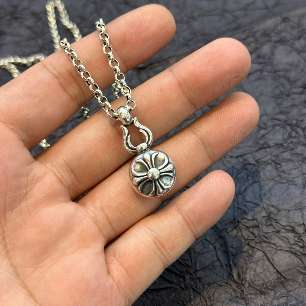 Chrome Hearts - Dagger and Cross Ball Pendant Necklace