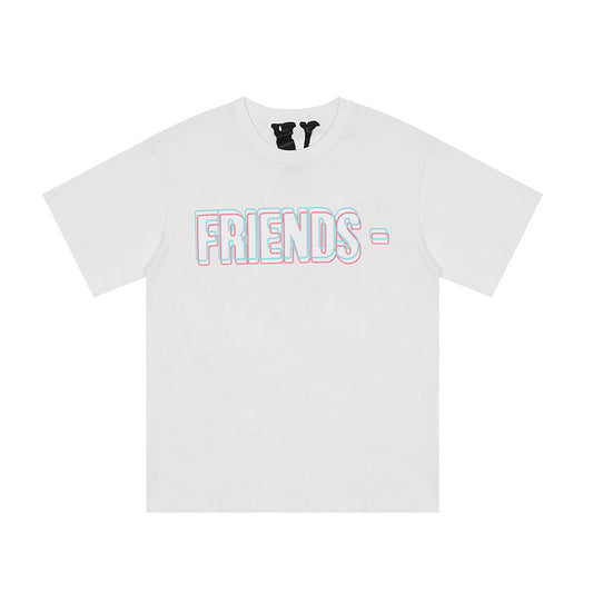 Vlone Friends Logo 3D T-Shirt White