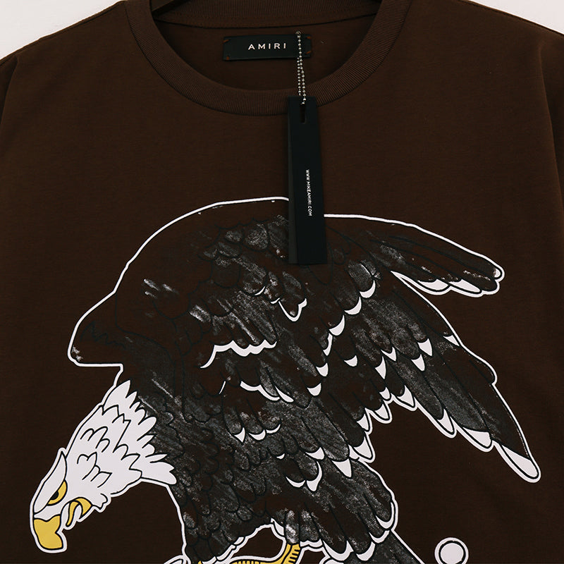 AMIRI frontal amiri eagle print Brown