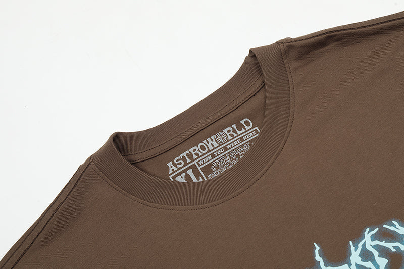 Travis Scott Sicko Mode Tee Washed - SS19 Brown