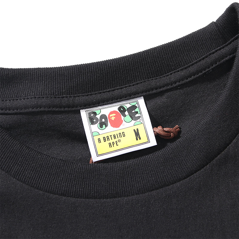 BAPE SAKURA PHOTO APE HEAD TEE (SS21) BLACK