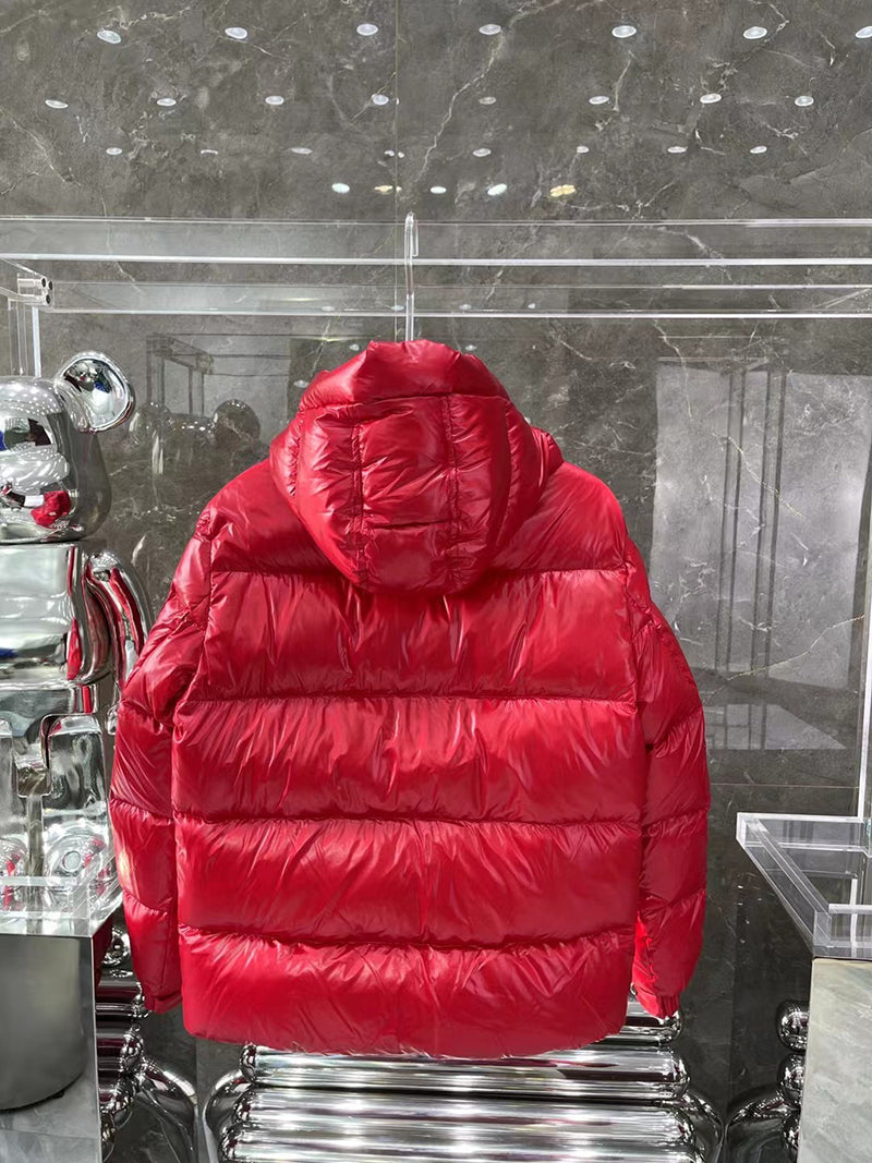 Moncler Ecrins Red Nylon Down Jacket