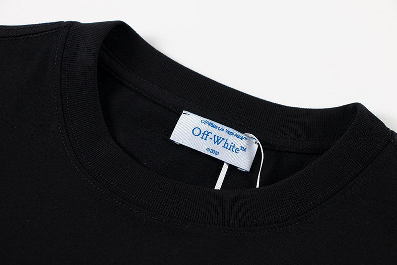 Off-White Logo cotton t-shirt Black