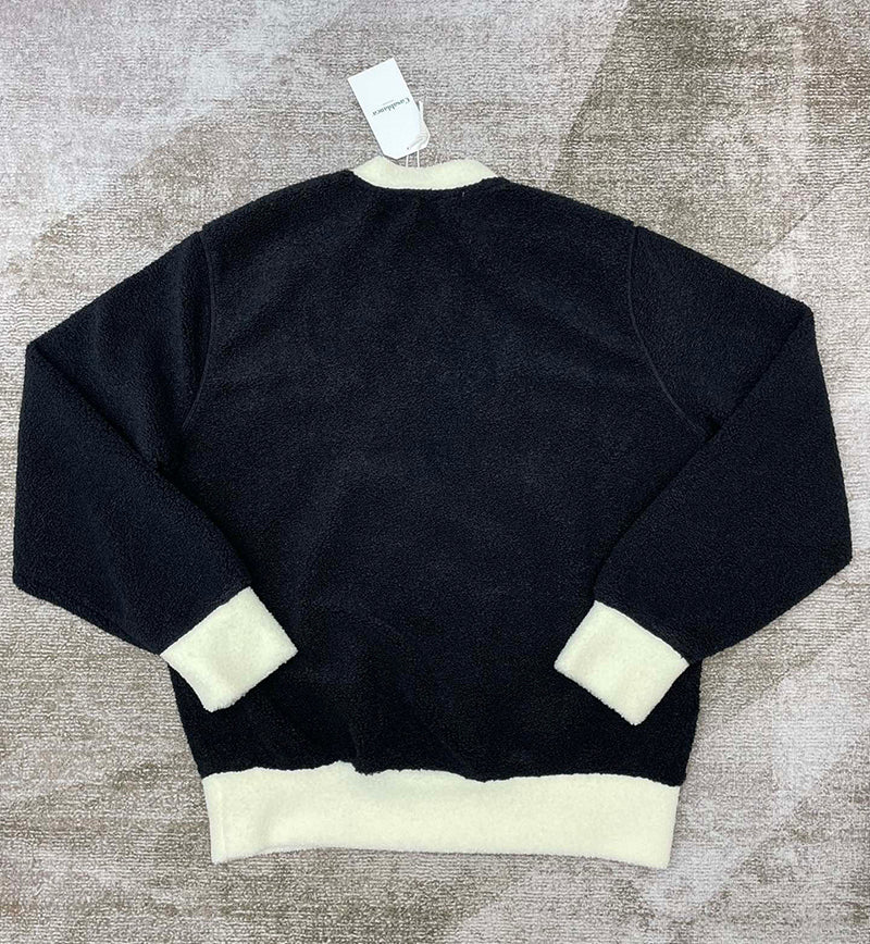 Casablanca Colourblock Embroided Sweatshirt Black