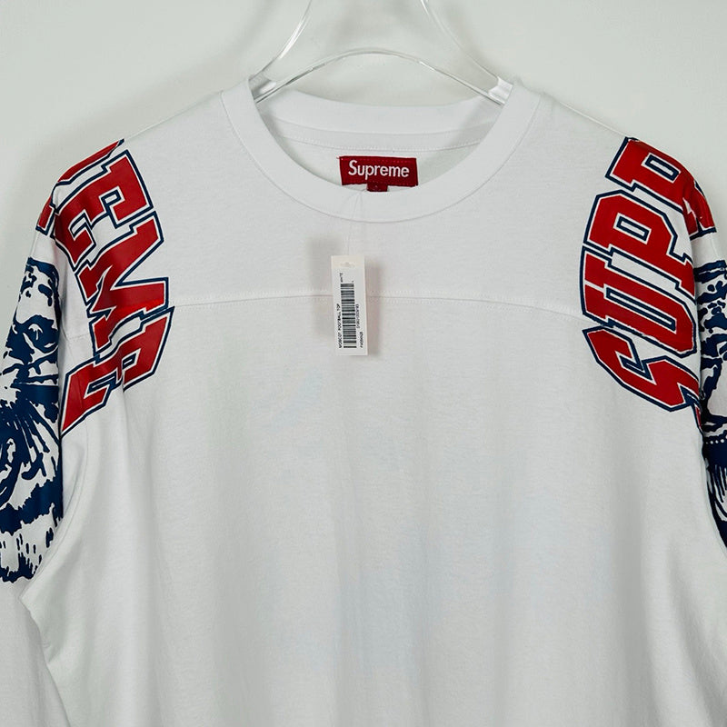 Supreme Mascot L/S Football Top White