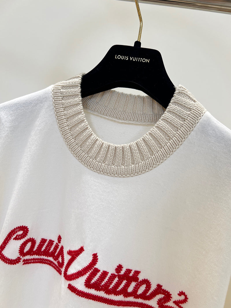 Louis Vuitton x Nigo Embroidered Mockneck Tee