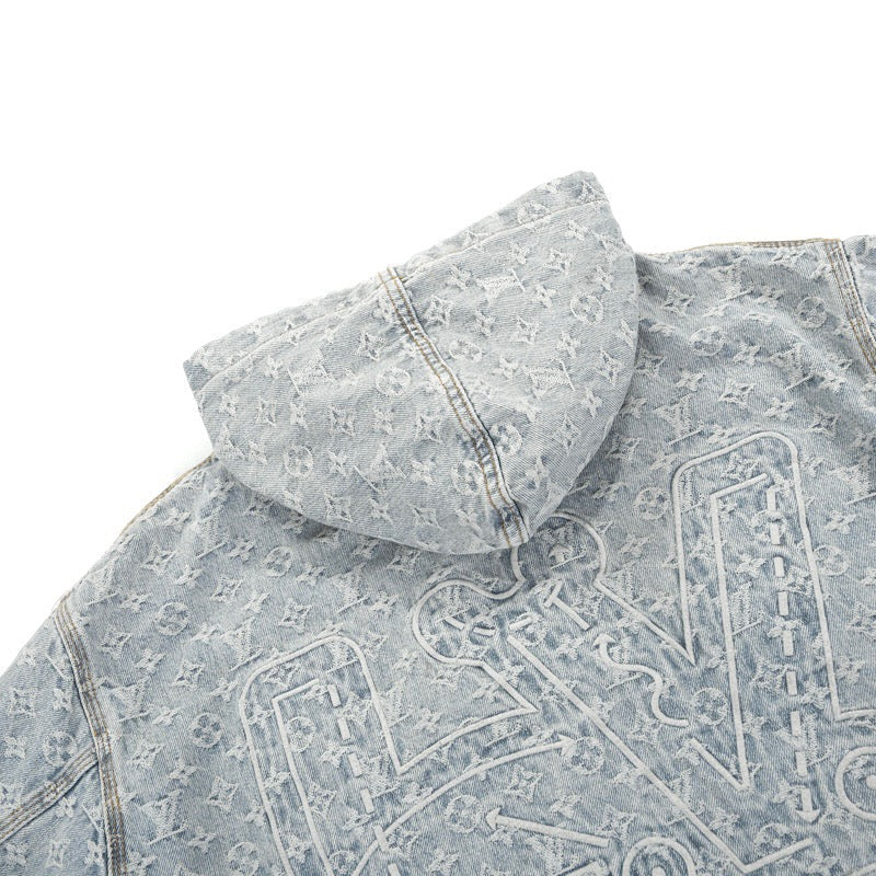 Louis Vuitton x NBA Zip-Through Hoodie Blue