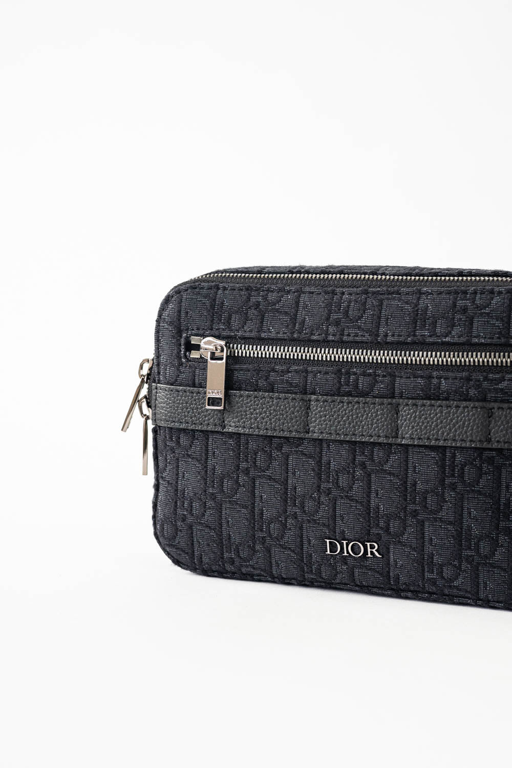 Dior Safari Bag with Strap Black Dior Oblique Jacquard