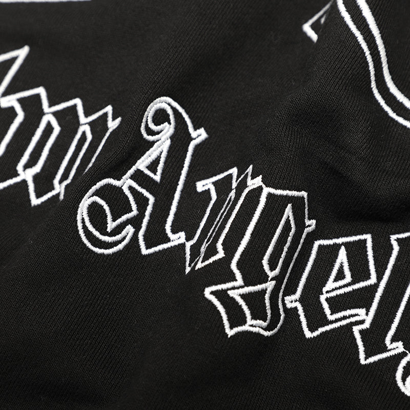 Palm Angels Black Monogram Hoodie