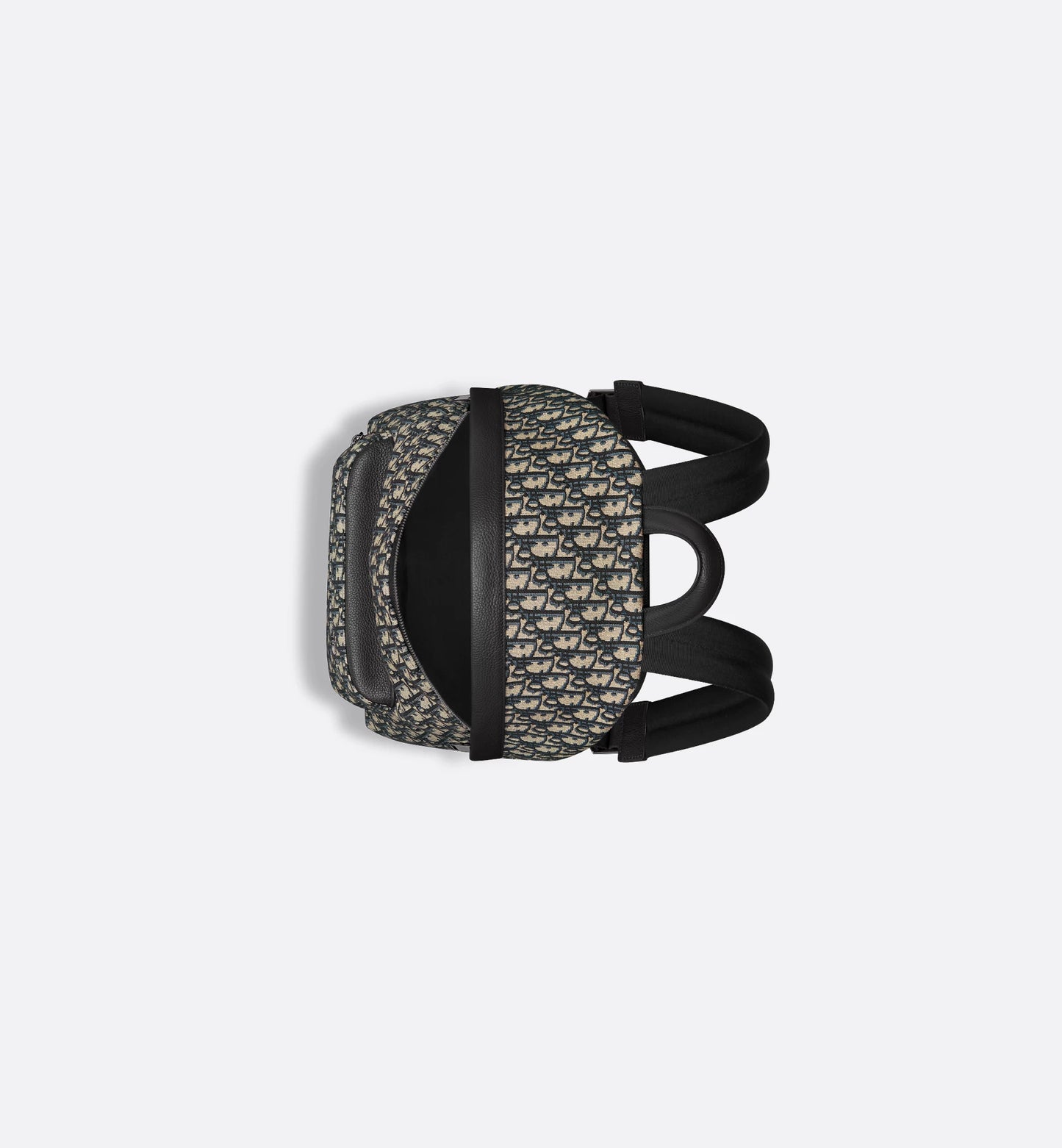 Dior Rider Backpack Oblique in beige and black jacquard