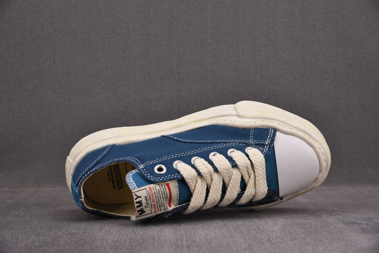 Maison Mihara Yasuiro Baker OD OG Sole Canvas Low Blue