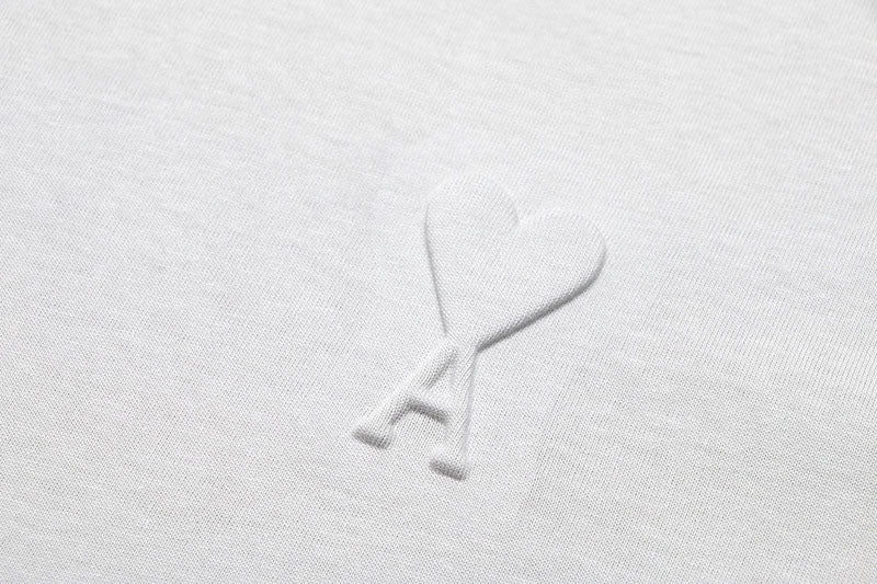 AMI Paris logo-patch Cotton T-shirt White