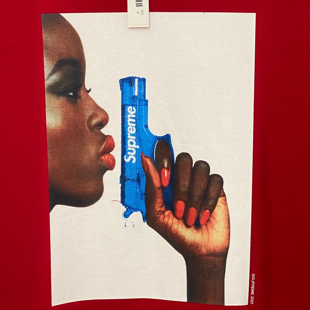 Supreme Water Pistol Tee Red - SS21
