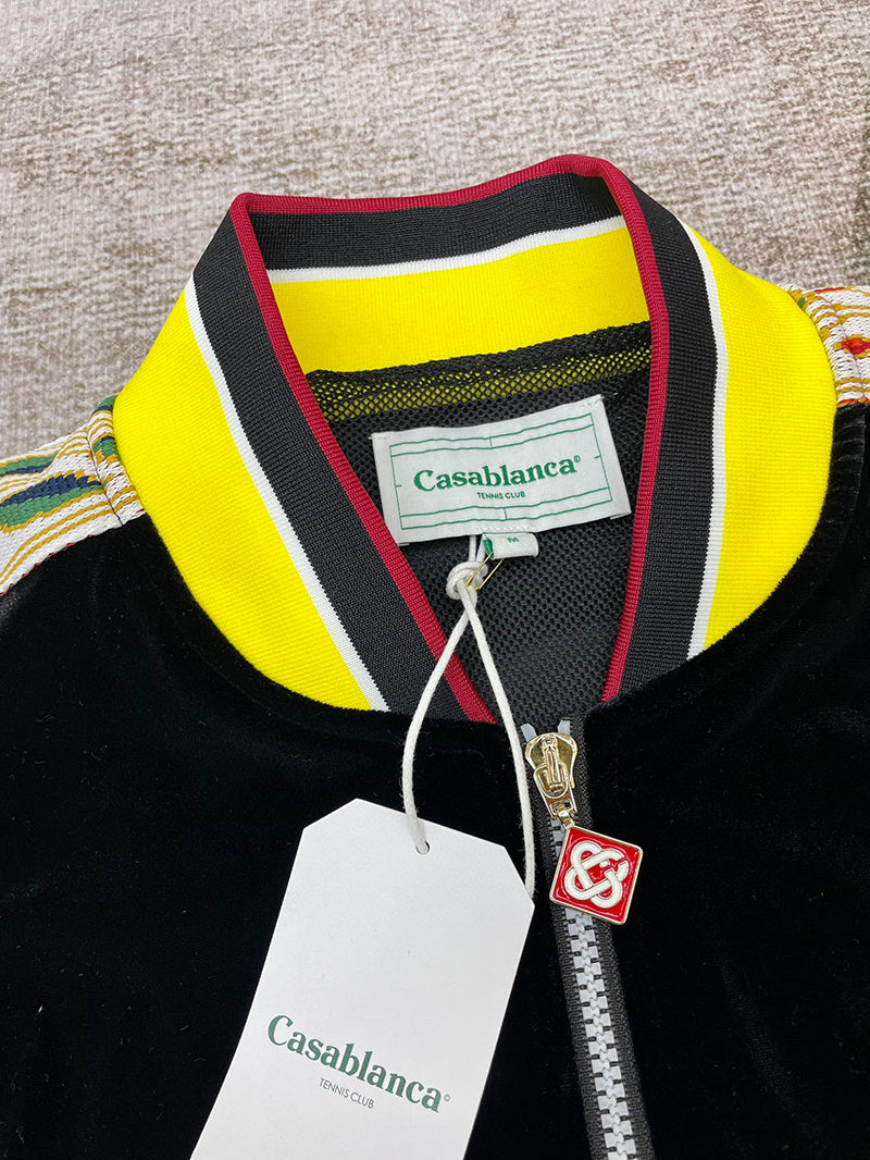 Casablanca  Laurel Track Jacket Black/Yellow