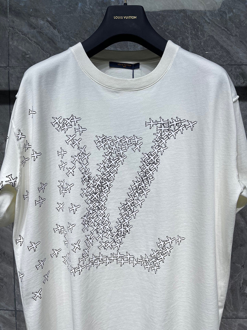 Louis Vuitton LV Planes Printed T-Shirt White