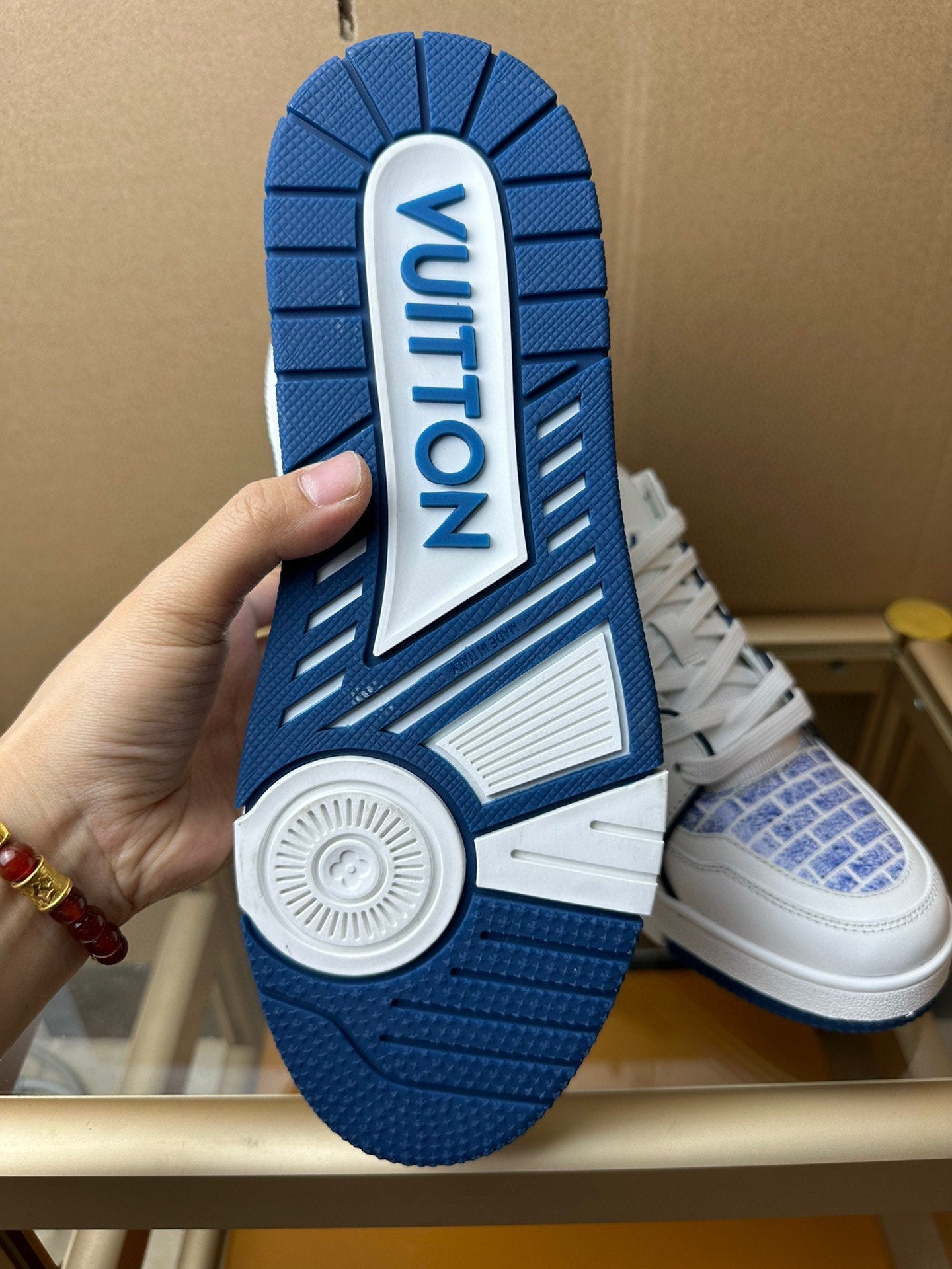 Louis Vuitton LV Trainer Lady Pink White Blue