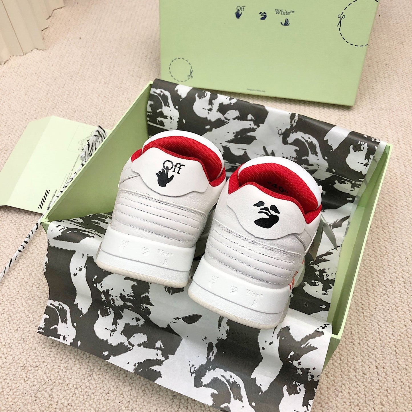 Off-White Out of Office 'For Walking - White Red'