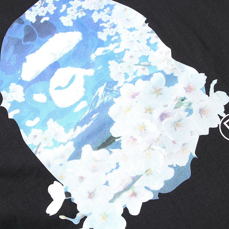 BAPE SAKURA PHOTO APE HEAD TEE (SS21) BLACK