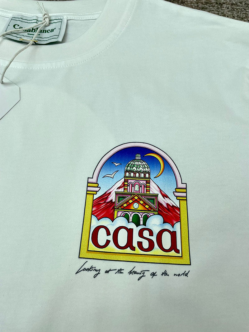 CASABLANCA Vue De L'Arche T-shirt White
