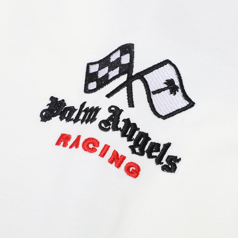 Palm Angels Racing monogram T-Shirt White