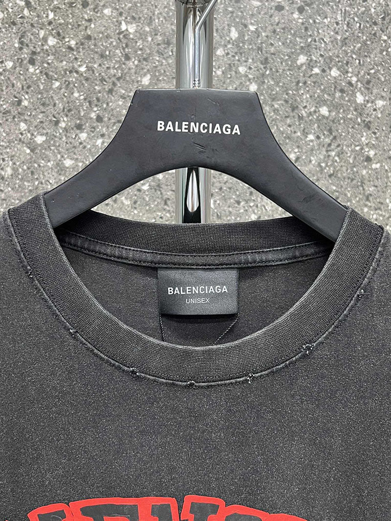 Balenciaga College Medium Fit T-Shirt Black -SS22