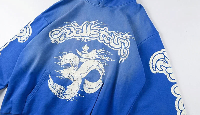 Hellstar Yoga Hoodie Blue