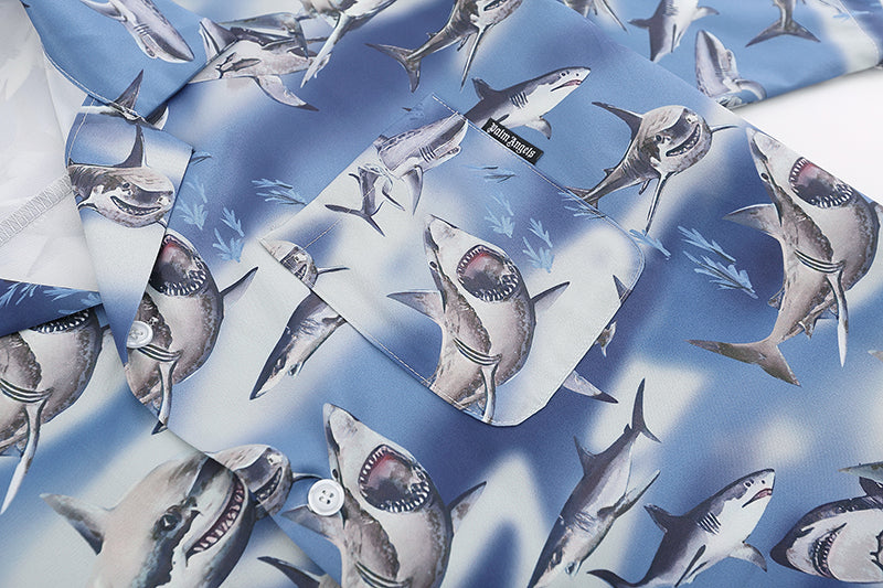 Palm Angels Sharks Bowling Shirt