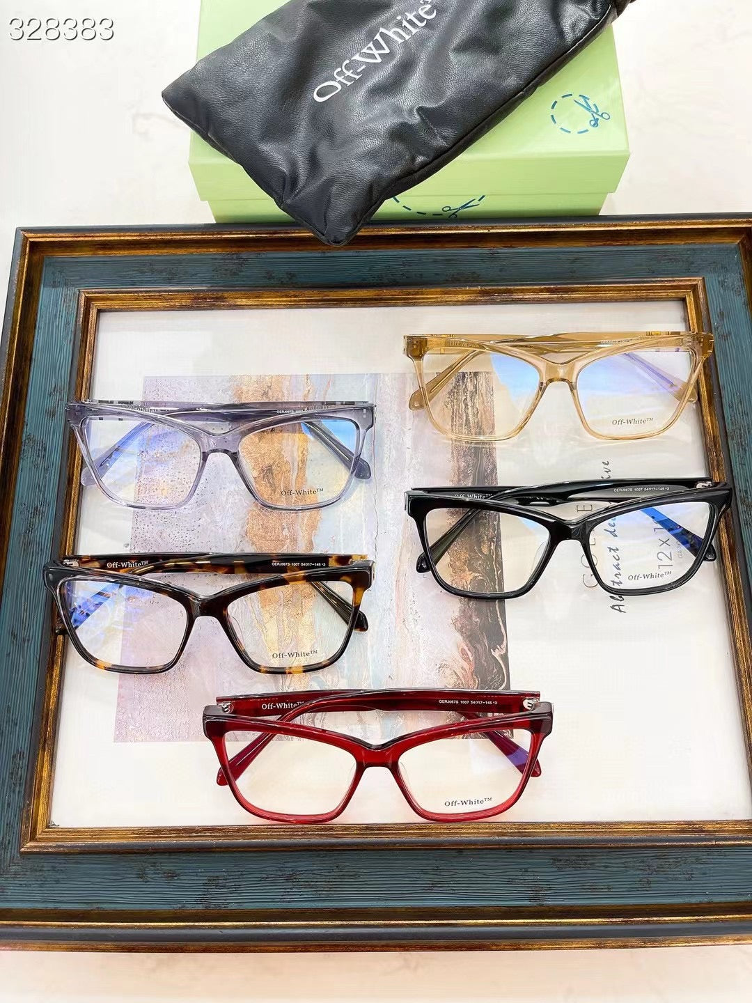 Off-White Eyewear butterfly-frame Glasses Black