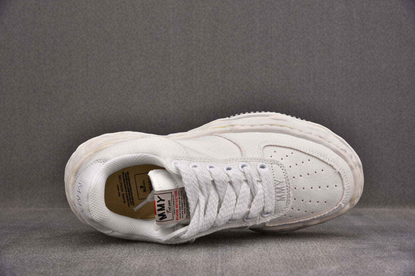 Maison Mihara Yasuhiro Wayne OG Sole Washed Canvas Low White