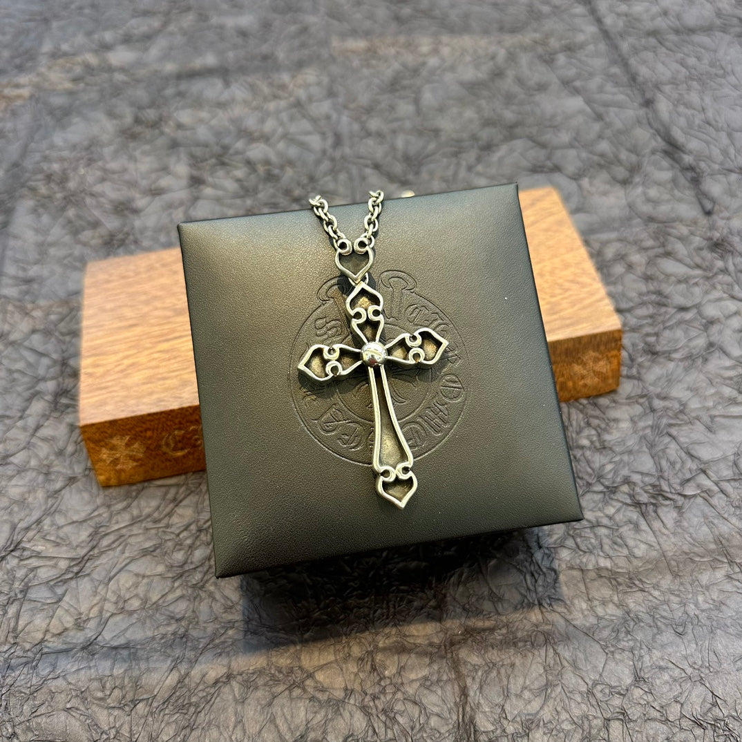 Chrome Hearts - Large Spade Cross Necklace
