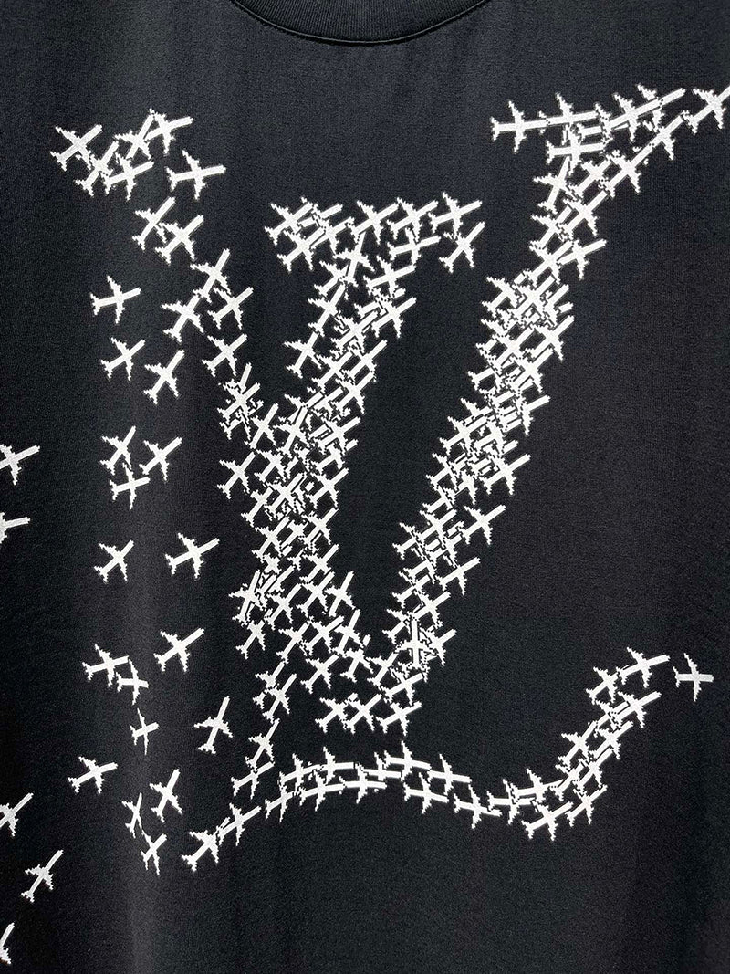 Louis Vuitton LV Planes Printed T-Shirt Black