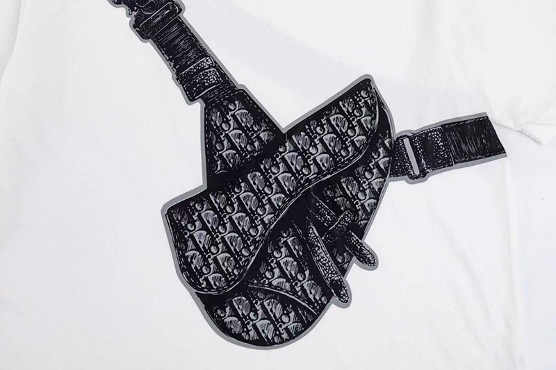 DIOR Homme Saddle Bag Print White T-shirt